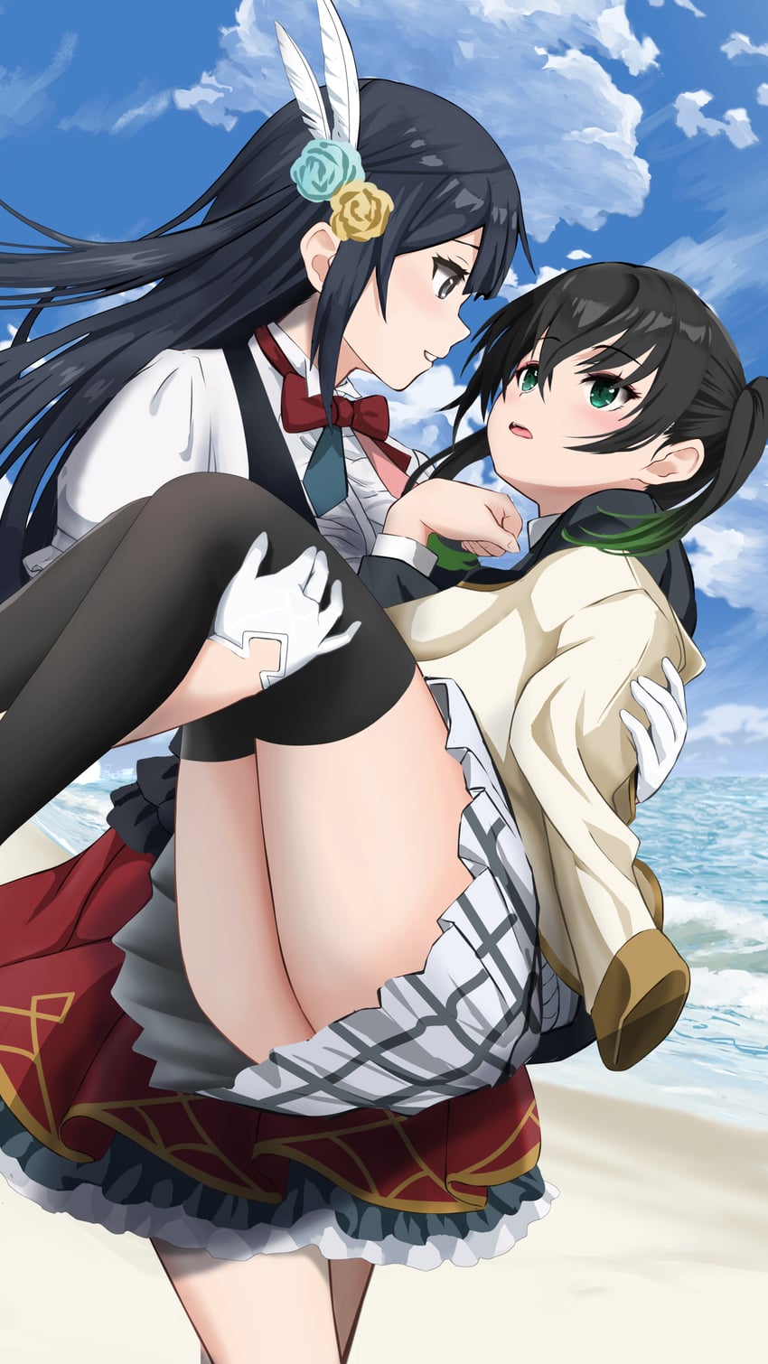 yuki setsuna and takasaki yu (love live! and 1 more) drawn by gibun_(sozoshu)