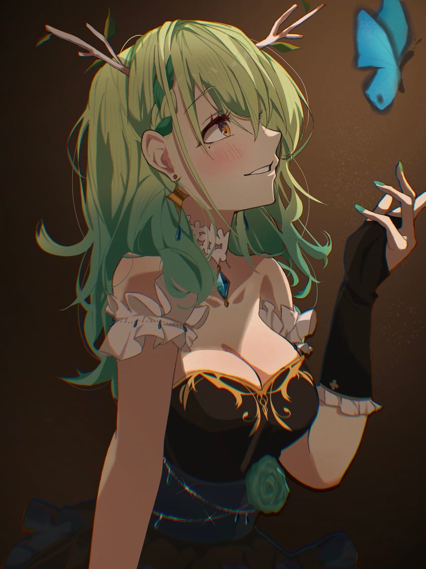 ceres fauna (hololive and 1 more) drawn by yobi_(ybpac18)