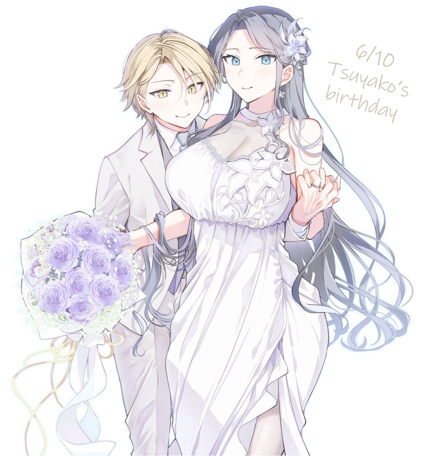 yaotome tsuyako and asuma mitsuya (original) drawn by yunamaro