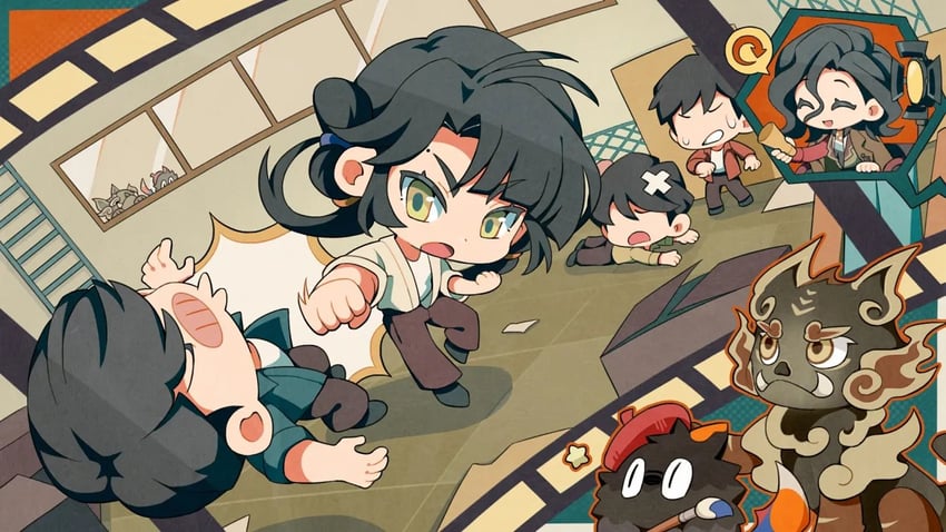carbuncle, liang yue, noire, and qiangliang (reverse:1999) drawn by yurax-mae