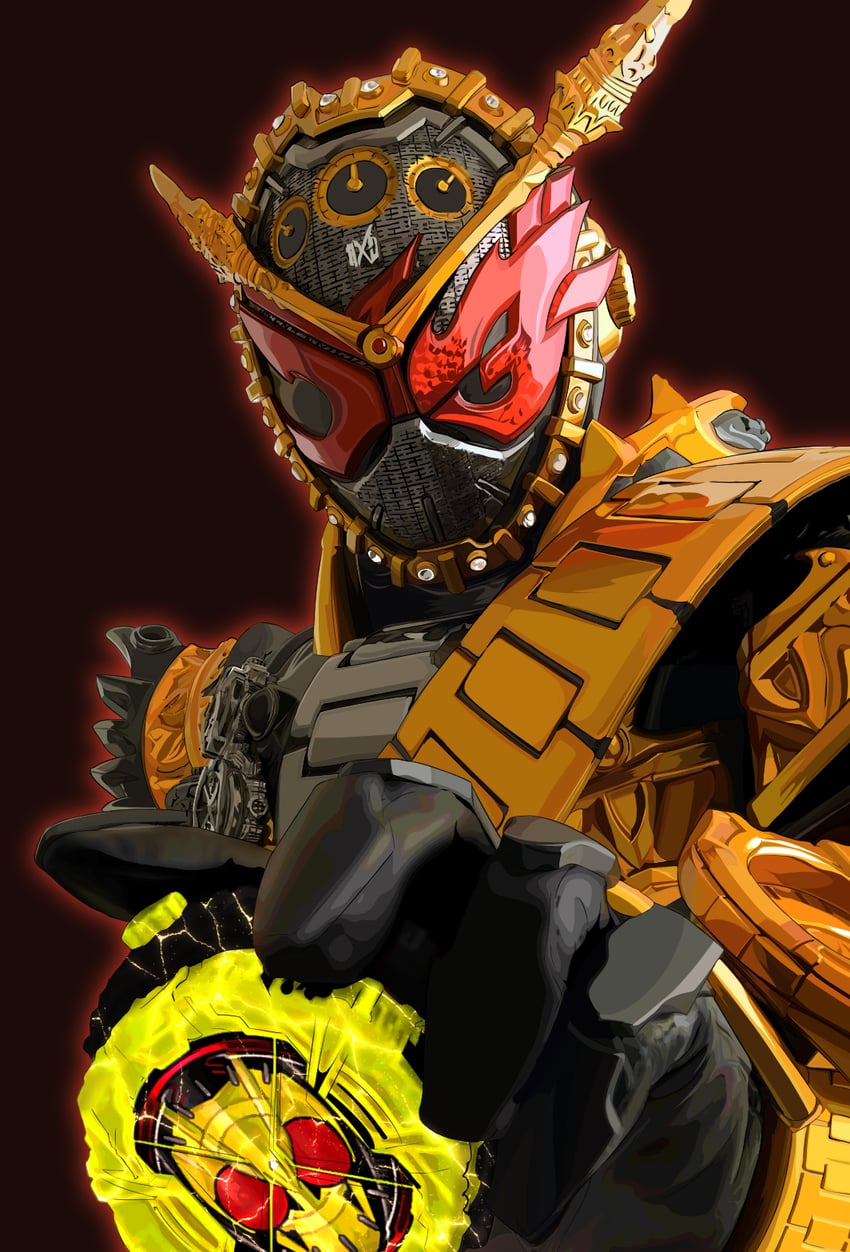 kamen rider zero-one and ohma zi-o (kamen rider and 2 more) drawn by salad_tokutaro