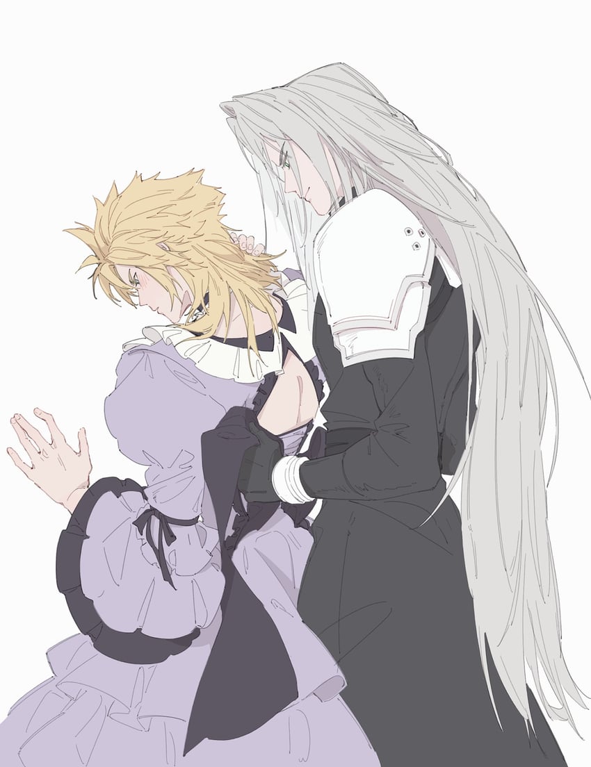 cloud strife and sephiroth (final fantasy and 2 more) drawn by mgt_85363