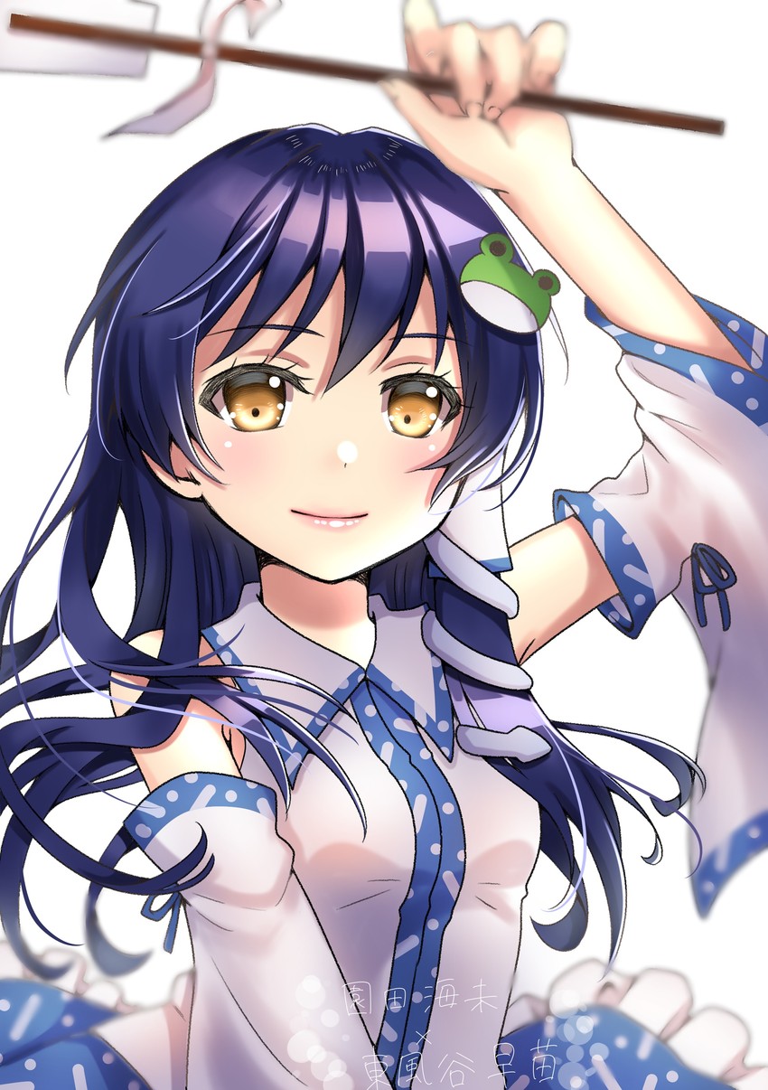 kochiya sanae and sonoda umi (touhou and 2 more) drawn by korin_(ra-sky07)