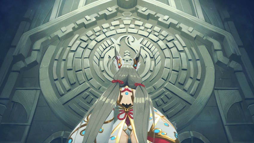 nia (xenoblade chronicles and 1 more) drawn by alten