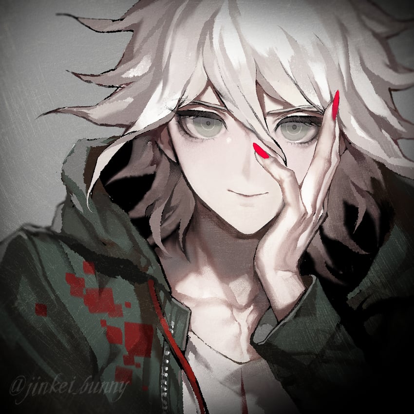 komaeda nagito (danganronpa and 1 more) drawn by koshika_rina