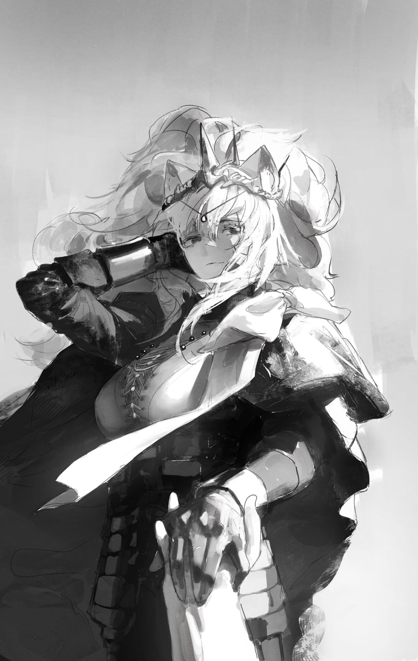 siege and vina victoria (arknights) drawn by gandy_(gan3e46)