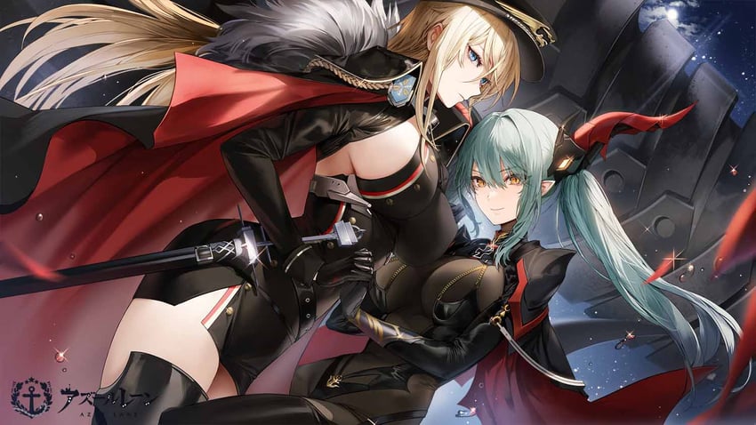 bismarck, regensburg, and bismarck zwei (azur lane) drawn by kim_eb