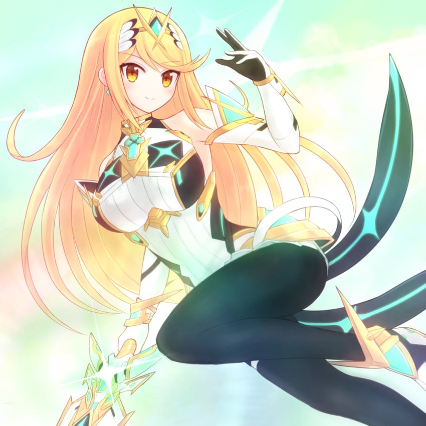 mythra (xenoblade chronicles and 2 more) drawn by suta_(clusta)
