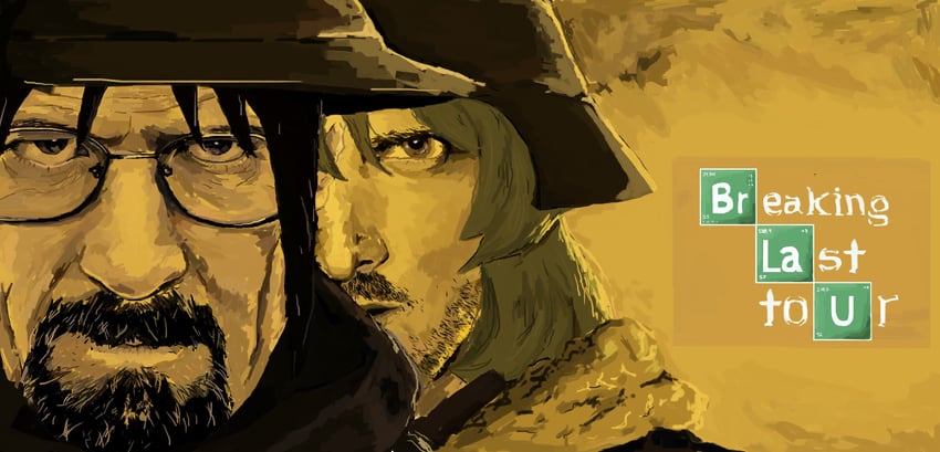 chito, yuuri, walter white, and jesse pinkman (shoujo shuumatsu ryokou and 1 more) drawn by bolan_ccc