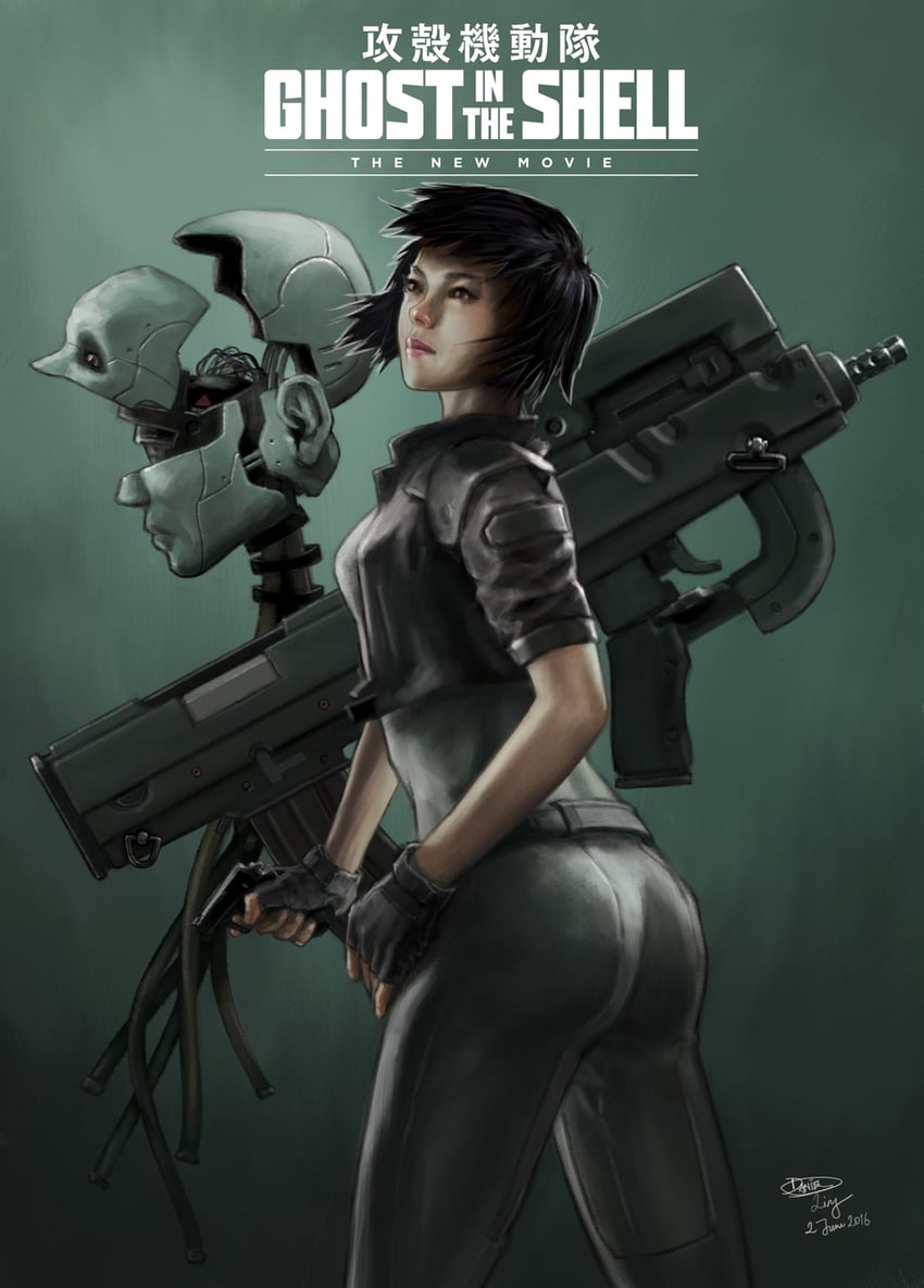 kusanagi motoko (ghost in the shell) drawn by brinjal