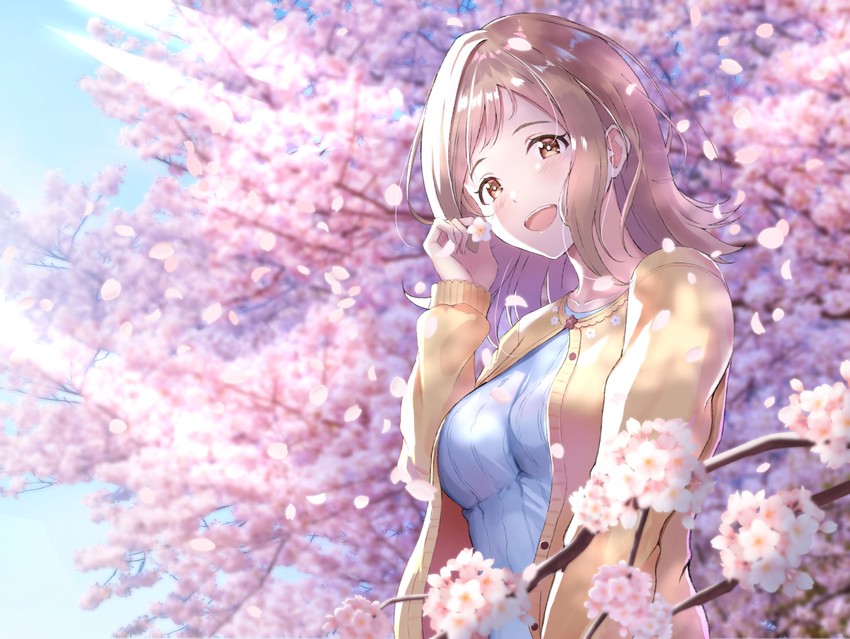 sakuragi mano (idolmaster and 1 more) drawn by irohakaede