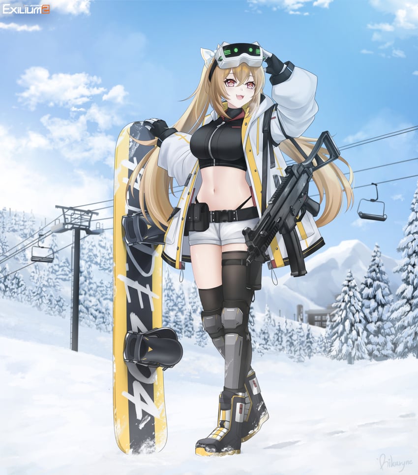 ump9 and lenna (girls' frontline and 1 more) drawn by rika_ryne