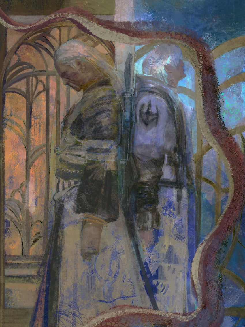 thancred waters and ran'jit (final fantasy and 1 more) drawn by pondcell