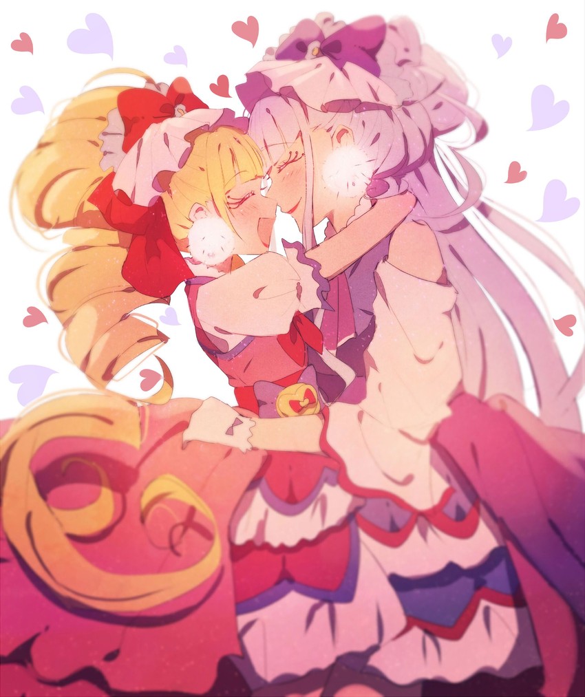 ruru amour, aisaki emiru, cure macherie, and cure amour (precure and 1 more) drawn by grgrton