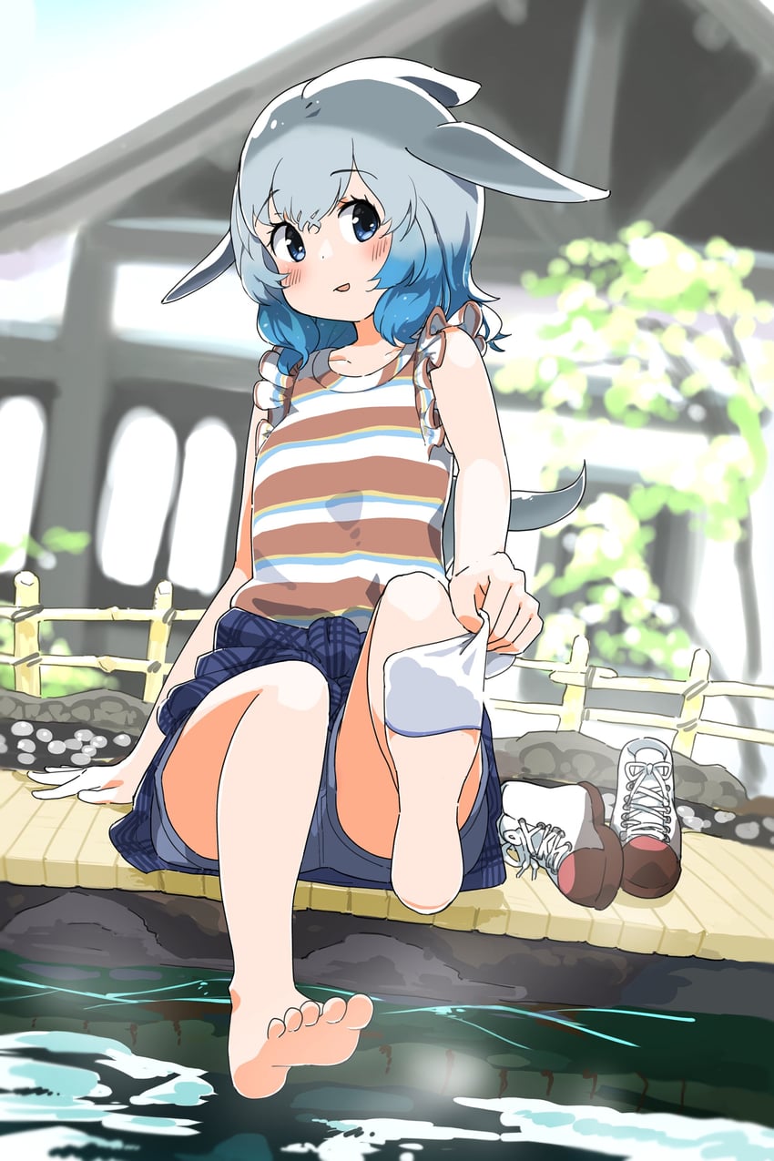 common bottlenose dolphin (kemono friends and 1 more) drawn by iwa_(iwafish)