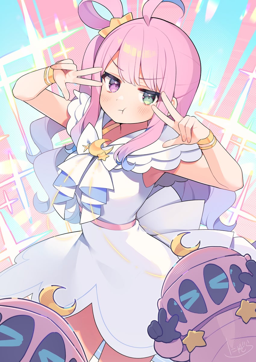 himemori luna and luknight (hololive) drawn by nyasunyadoora