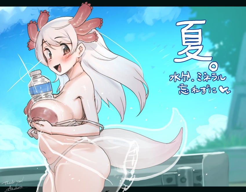 mexico salamander (kemono friends) drawn by anchors_(mono_eye_os)