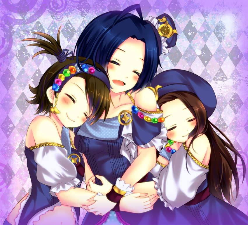 minase iori, miura azusa, and futami ami (idolmaster) drawn by saotome_mirai