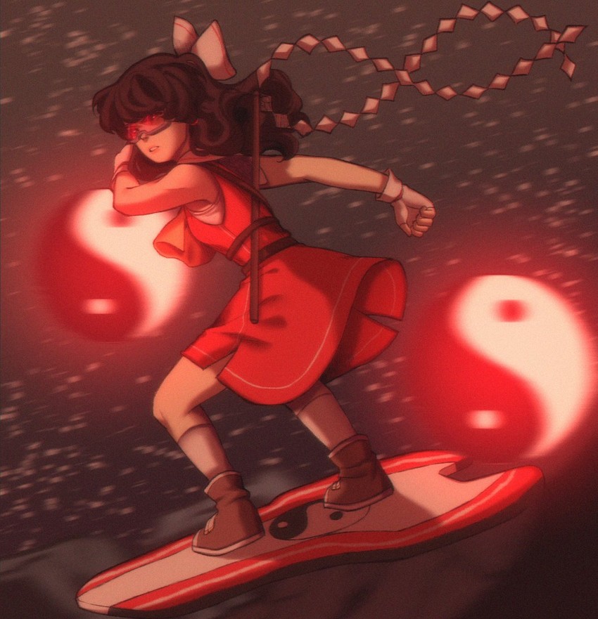 hakurei reimu (touhou and 2 more) drawn by pixie_(milkywaypixies)