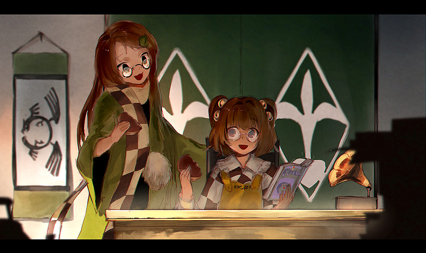 futatsuiwa mamizou and motoori kosuzu (touhou and 2 more) drawn by kinketsu