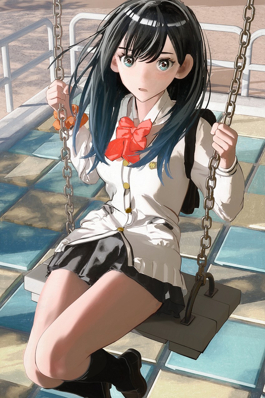 takarada rikka (gridman universe and 1 more) drawn by ryan_tien