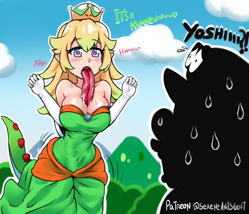 mario, cappy, and princess yoshi (mario and 2 more) drawn by sereneandsilent