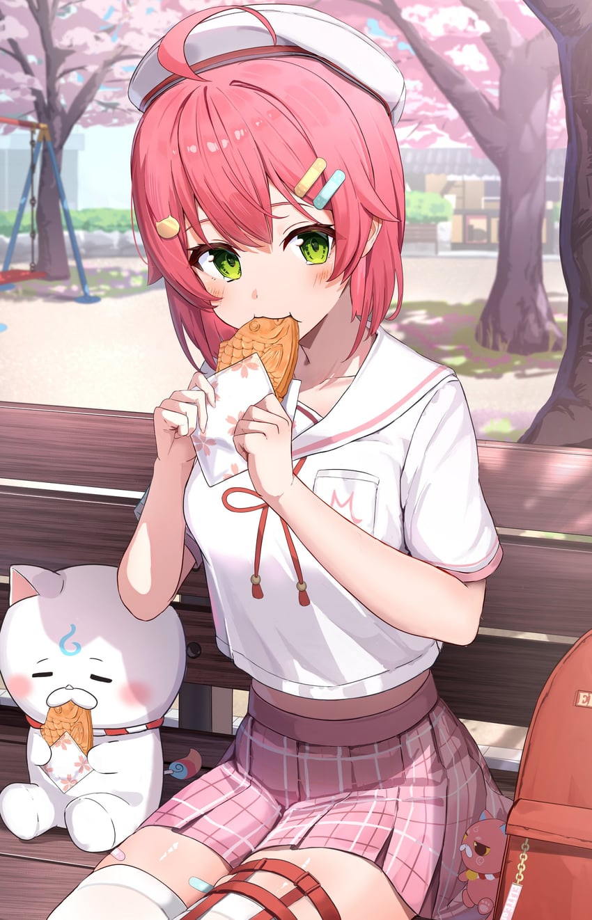 sakura miko, 35p, and kintoki (hololive) drawn by shiotsuke_sasami