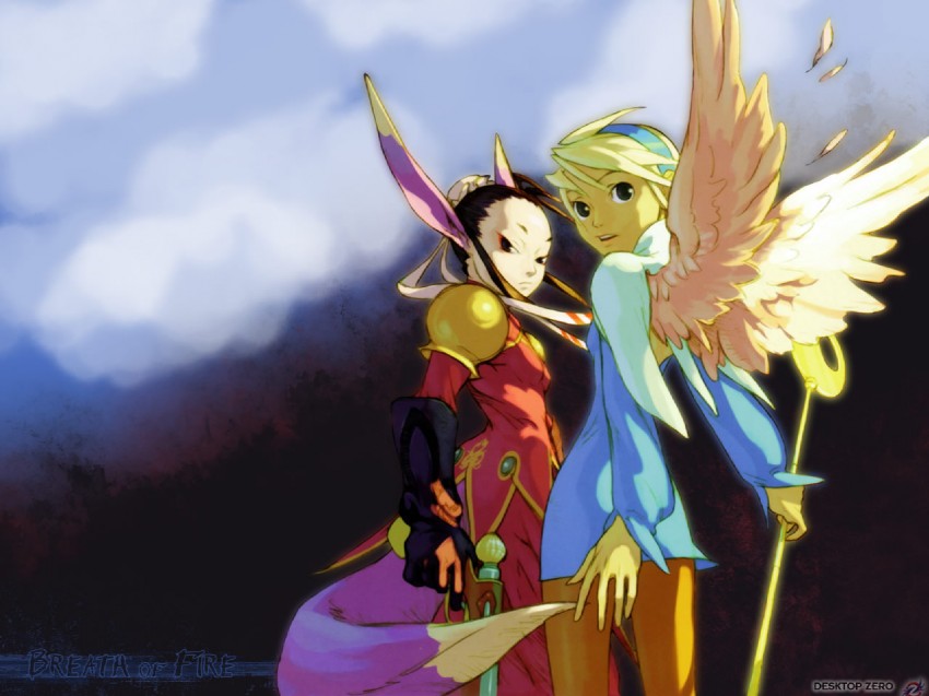 nina and ursula (breath of fire and 1 more) drawn by yoshikawa_tatsuya