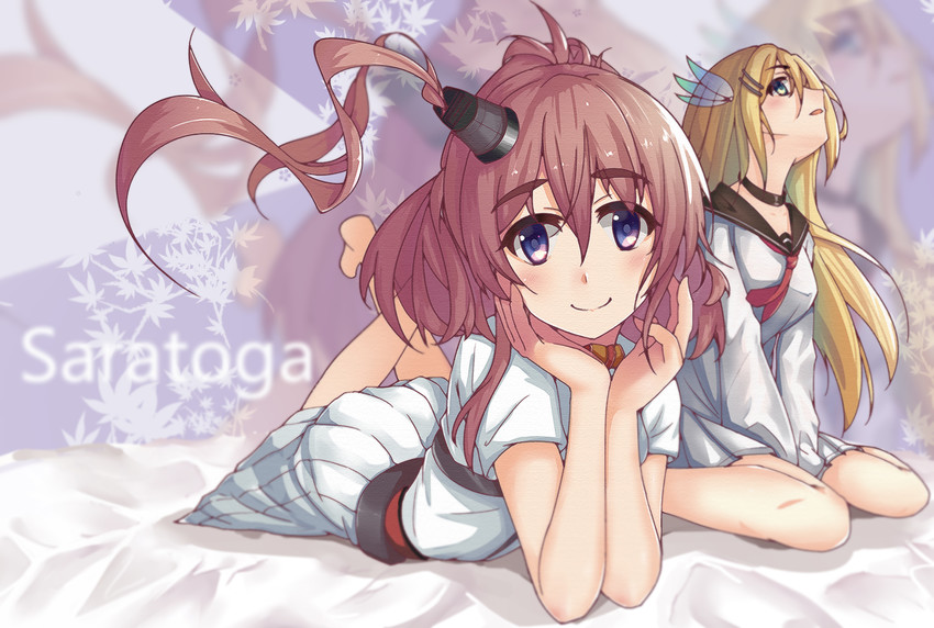 saratoga (kantai collection and 1 more) drawn by asakuraki