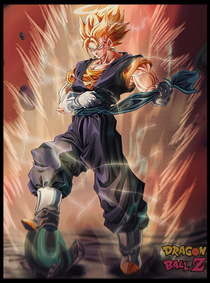 vegetto (dragon ball and 1 more) drawn by cacaro