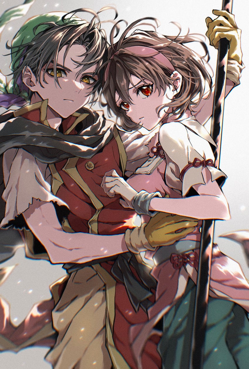 tir mcdohl and nanami (gensou suikoden and 2 more) drawn by 929lapi