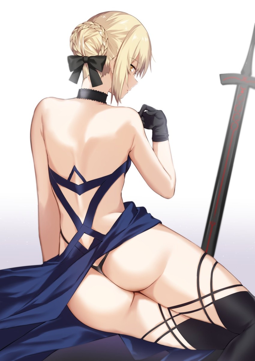 artoria pendragon and saber alter (fate and 2 more) drawn by danimaru