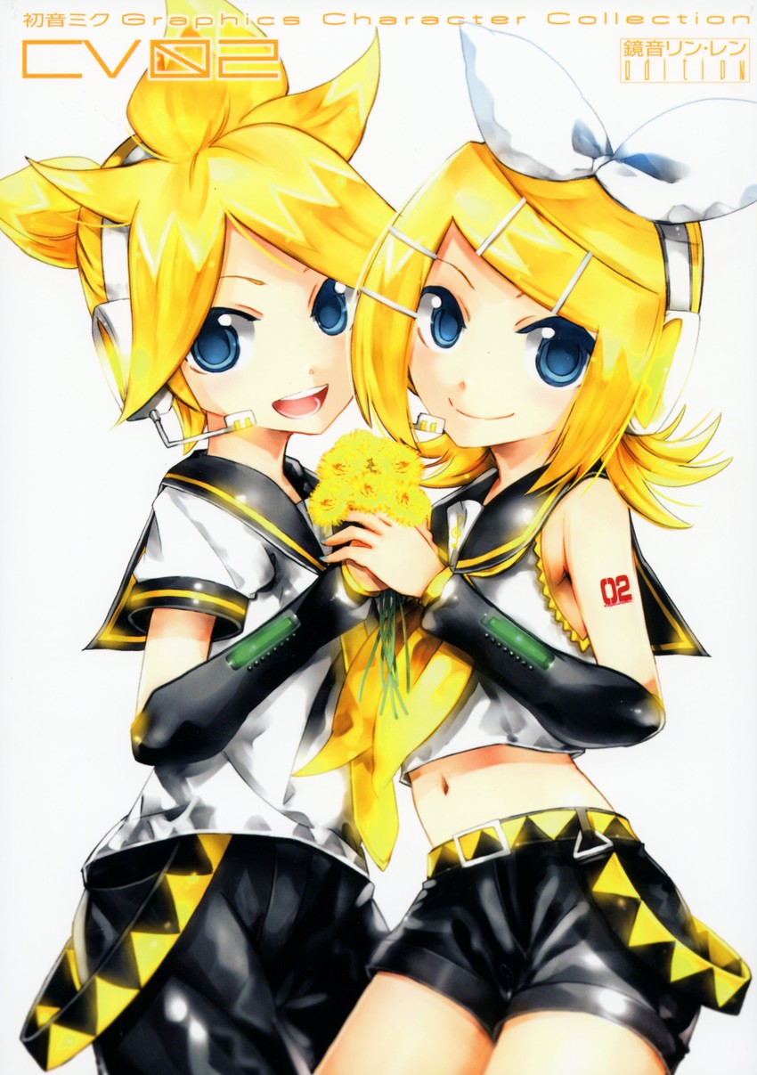 kagamine rin and kagamine len (vocaloid) drawn by kei_(keigarou)