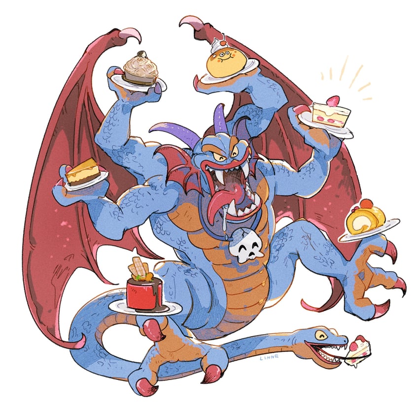 slime and sidoh (dragon quest and 1 more) drawn by linne_(hld_doreko)