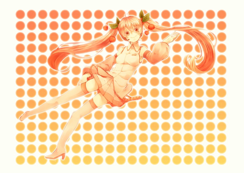 hatsune miku and sakura miku (vocaloid) drawn by kikan_shita_chizora