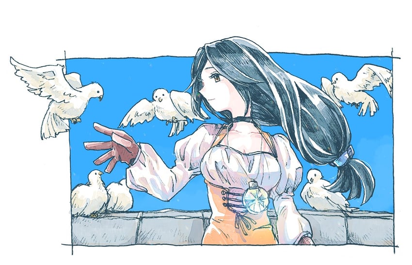 garnet til alexandros xvii (final fantasy and 1 more) drawn by michibata_65