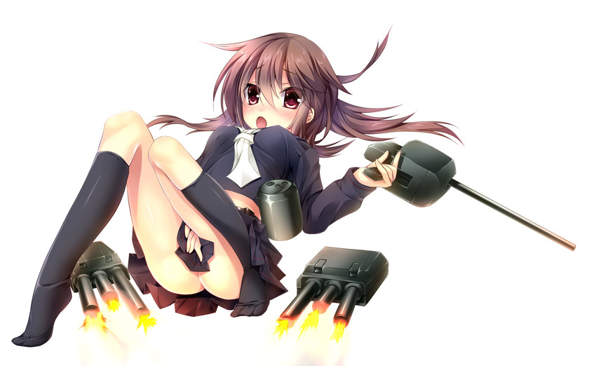 fumizuki (kantai collection) drawn by usagi_ink