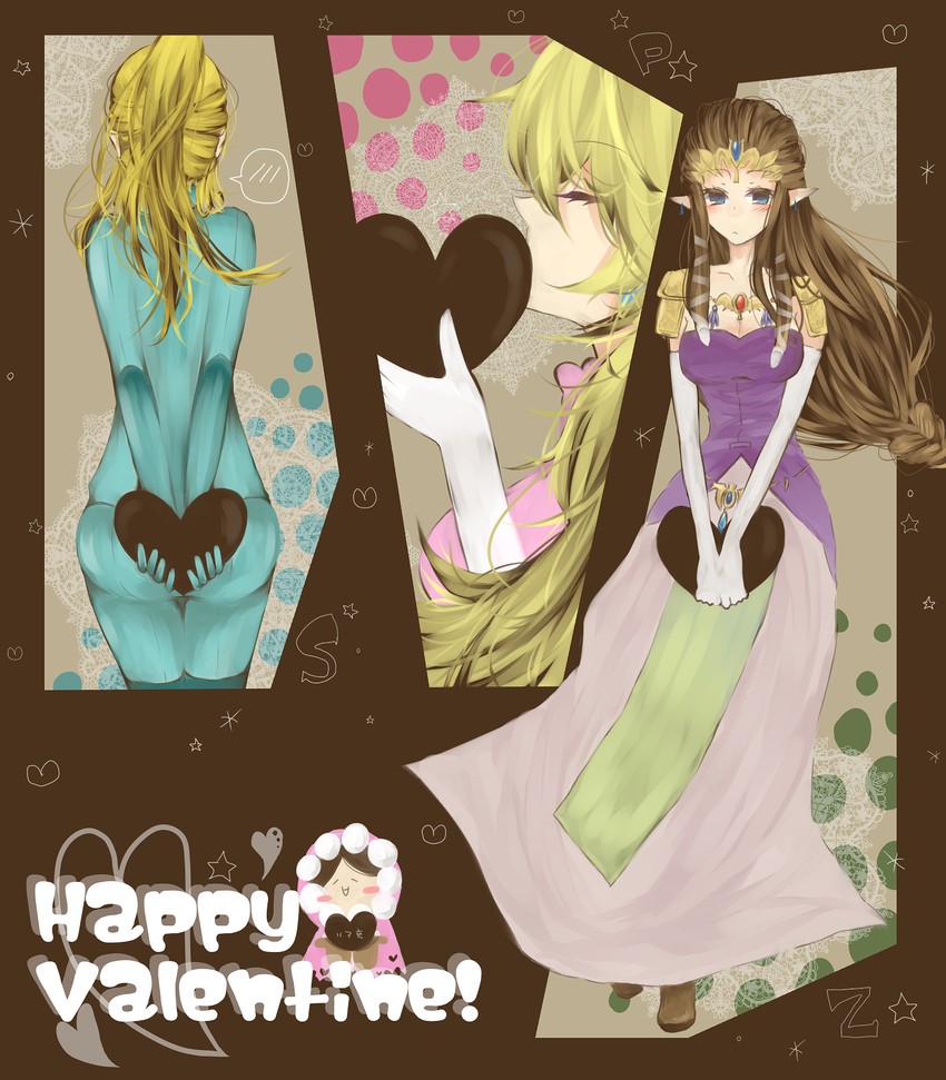 princess zelda, princess peach, samus aran, and nana (the legend of zelda and 5 more) drawn by nito_hara