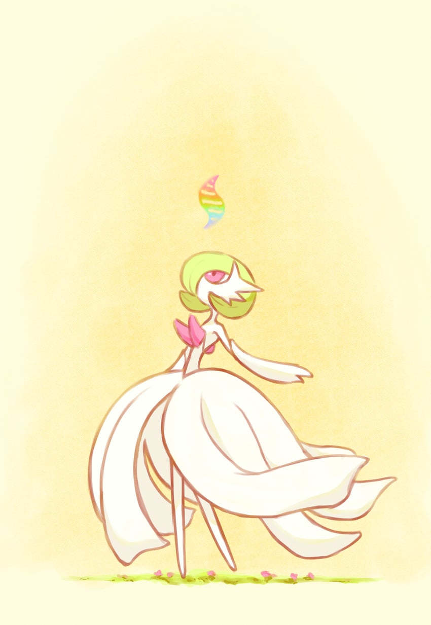 gardevoir and mega gardevoir (pokemon) drawn by enzan_(midori_t0905)