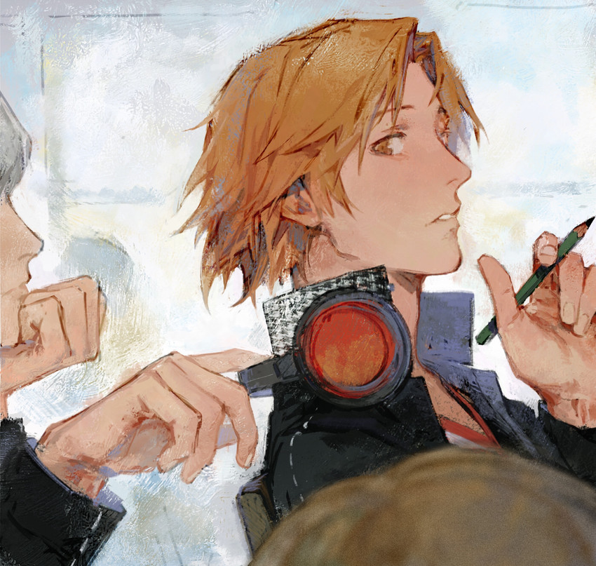 narukami yu, satonaka chie, and hanamura yousuke (persona and 1 more) drawn by creamyghost