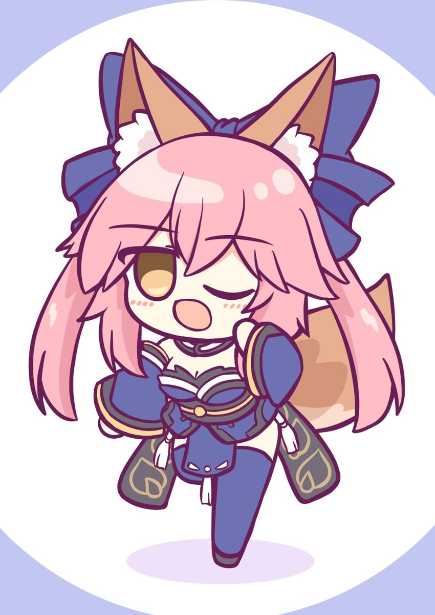 tamamo, tamamo no mae, and saitou chiwa (fate and 1 more) drawn by kashimu