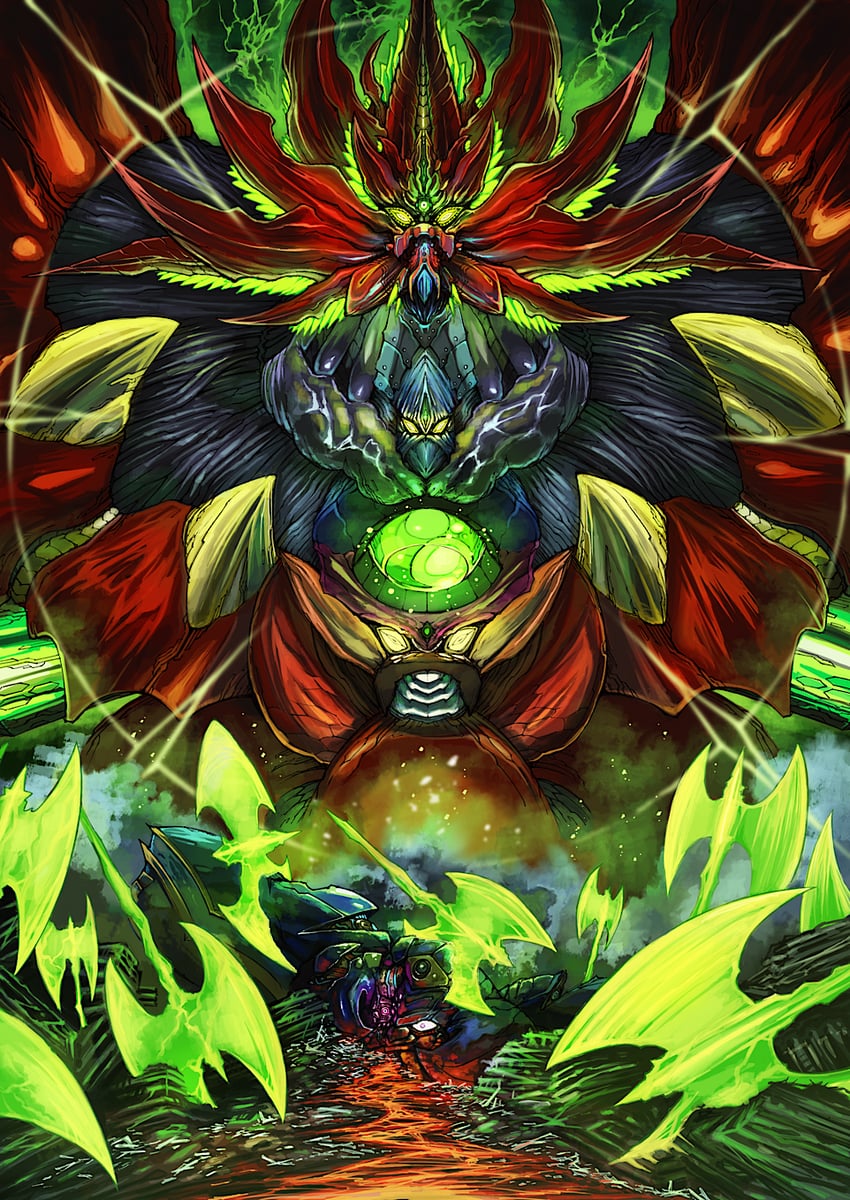 getter saint dragon and bug (getter robo and 2 more) drawn by yamanushi