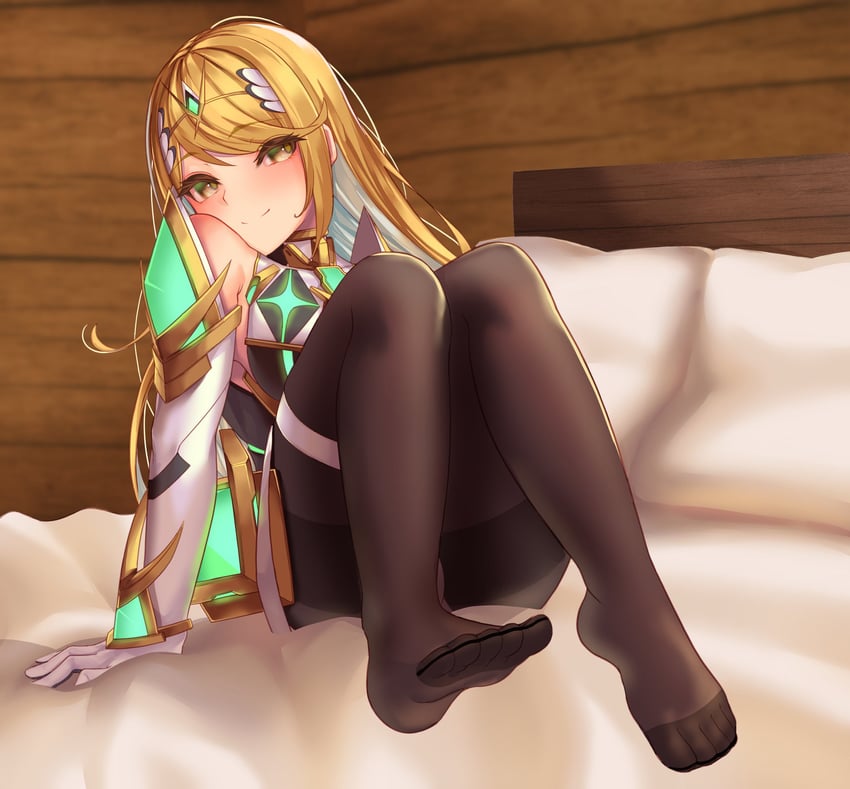 mythra (xenoblade chronicles and 2 more) drawn by white-paka
