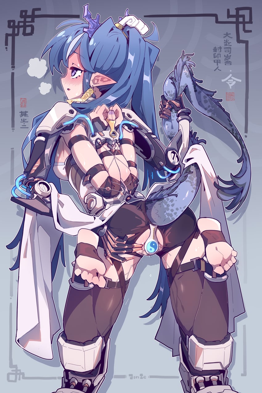 ling (arknights) drawn by imazawa