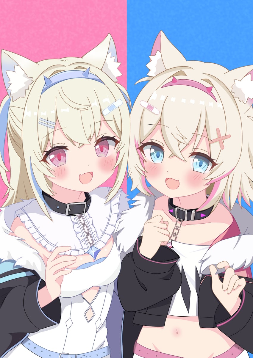fuwawa abyssgard and mococo abyssgard (hololive and 1 more) drawn by hiiragisensei