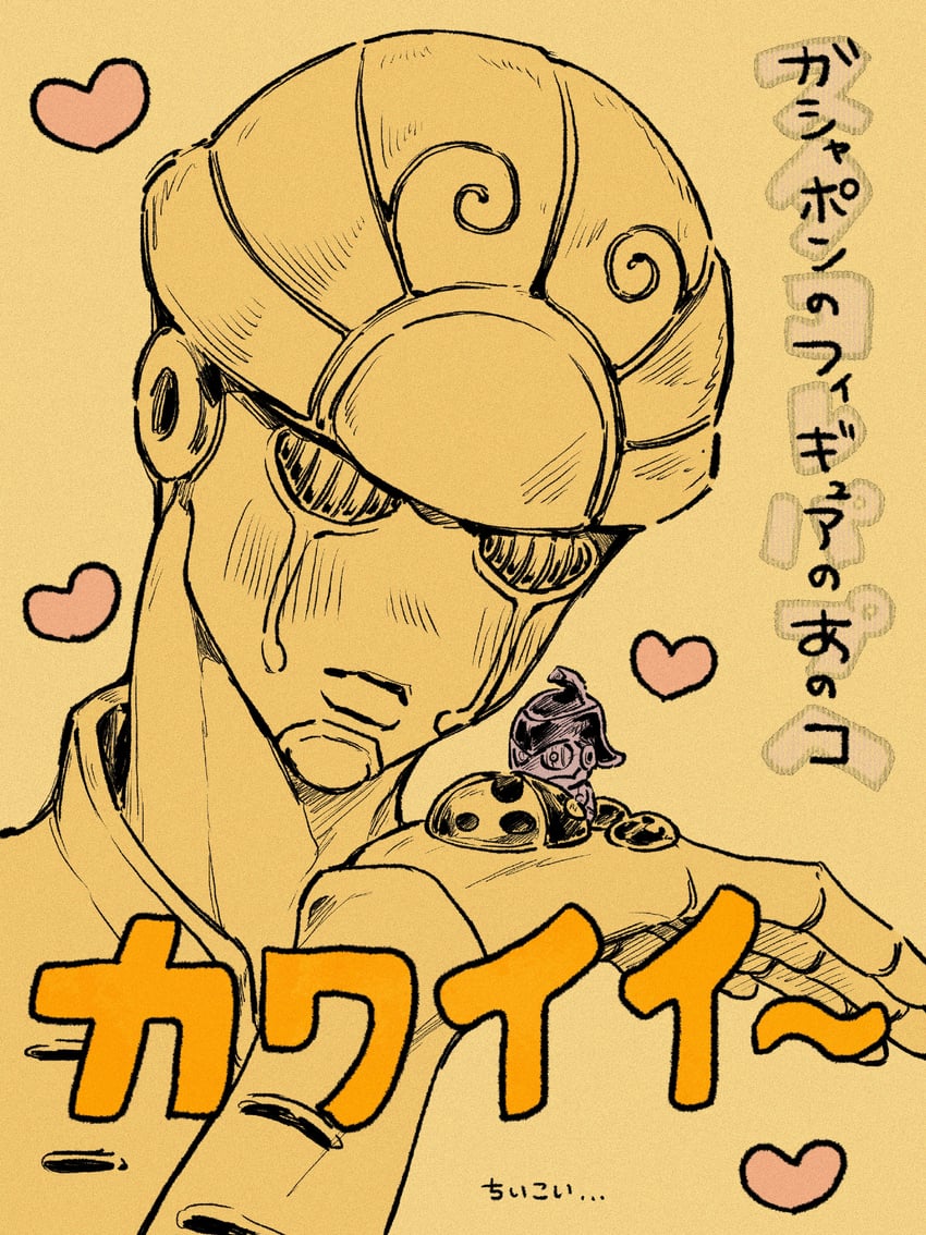 gold experience and purple haze (jojo no kimyou na bouken and 1 more) drawn by okokoro_zaiku