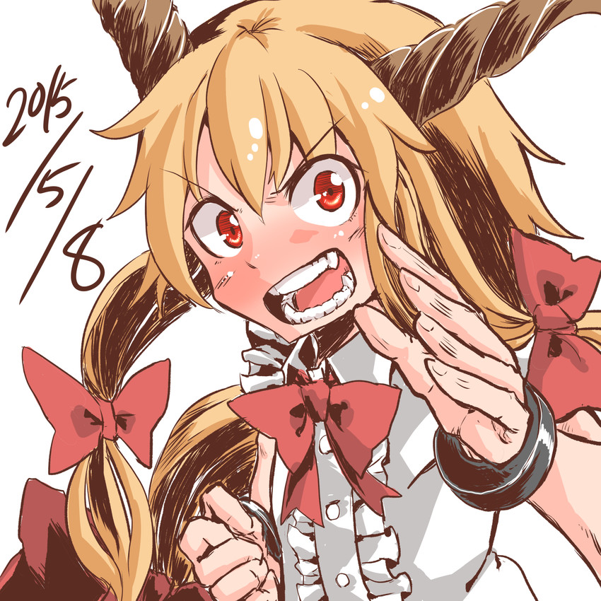 ibuki suika (touhou) drawn by the_maa