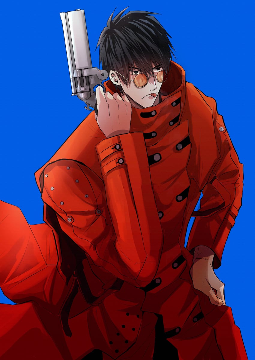 vash the stampede and nicholas d. wolfwood (trigun) drawn by ishinome_ksk
