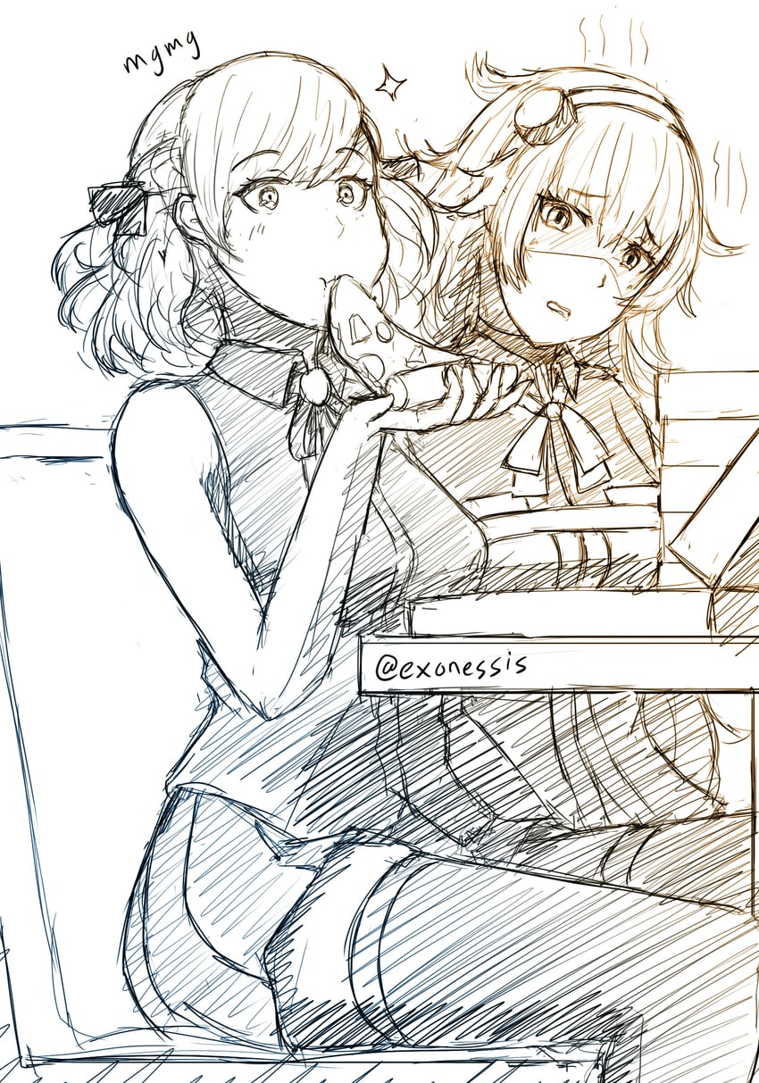 spas-12 and s.a.t.8 (girls' frontline) drawn by exonessis