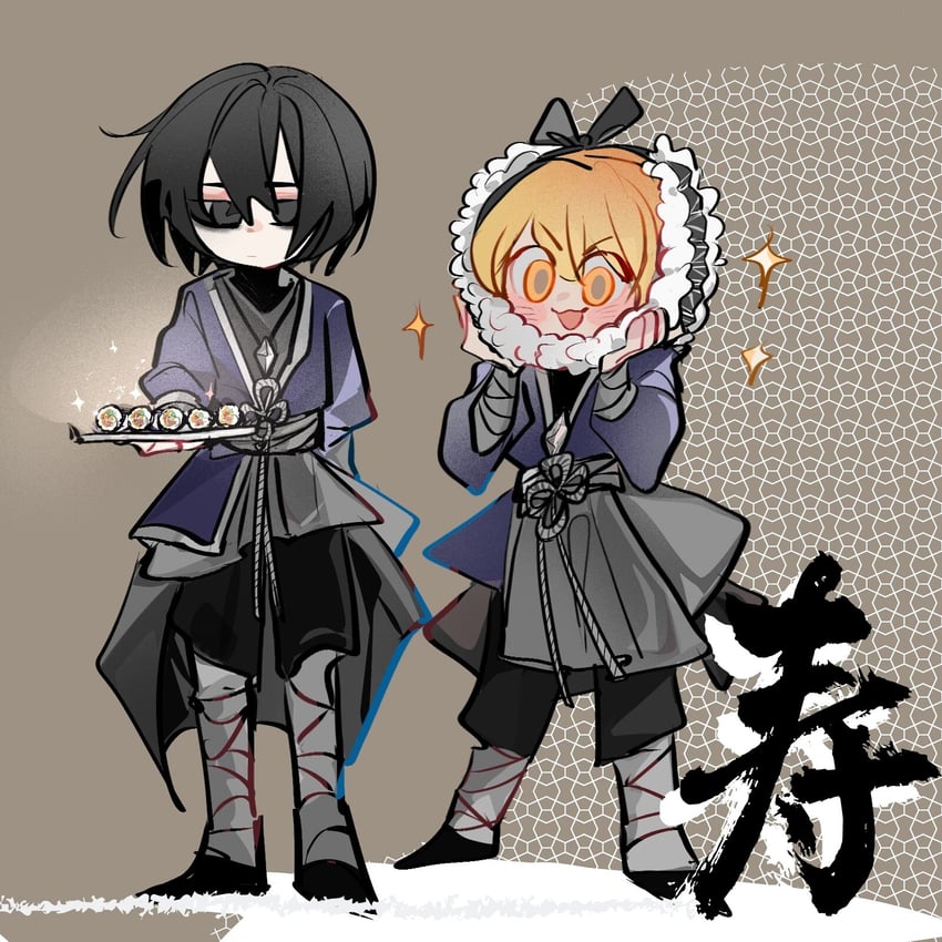 don quixote and yi sang (project moon and 1 more) drawn by evelynyi21085